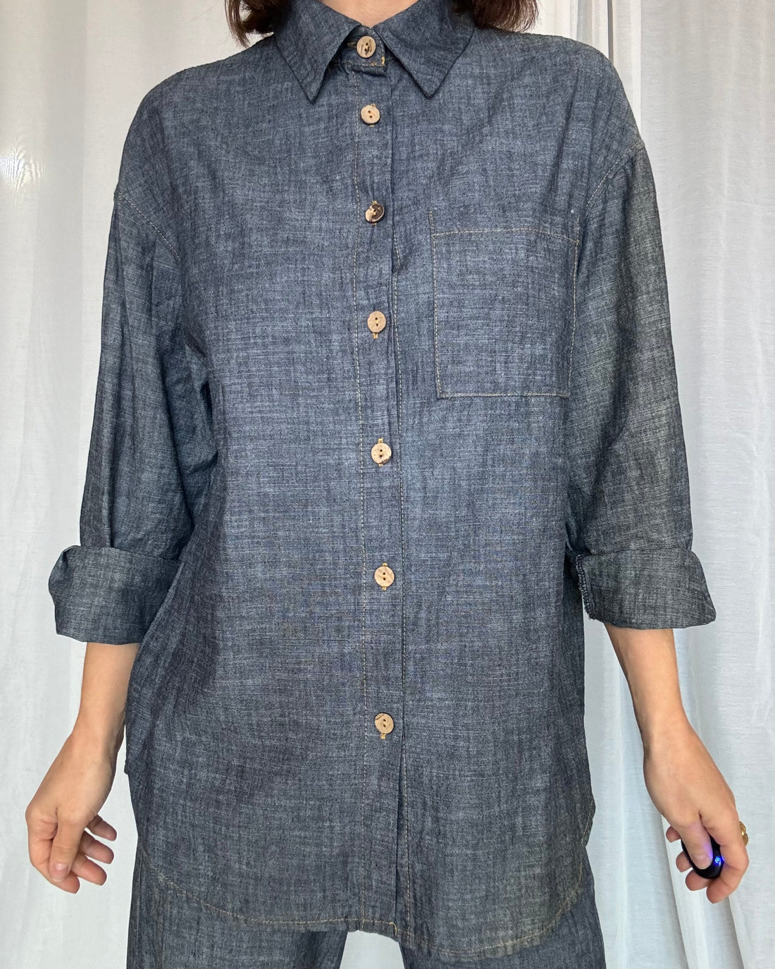 Camicia 90% cotone 10% Lino