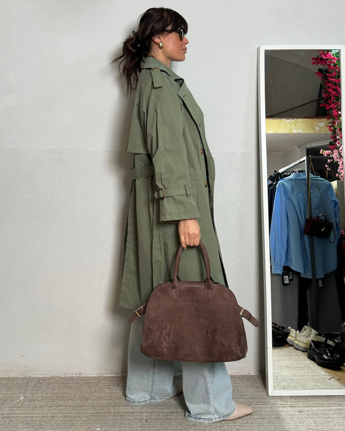 Trench 4 stagioni verde