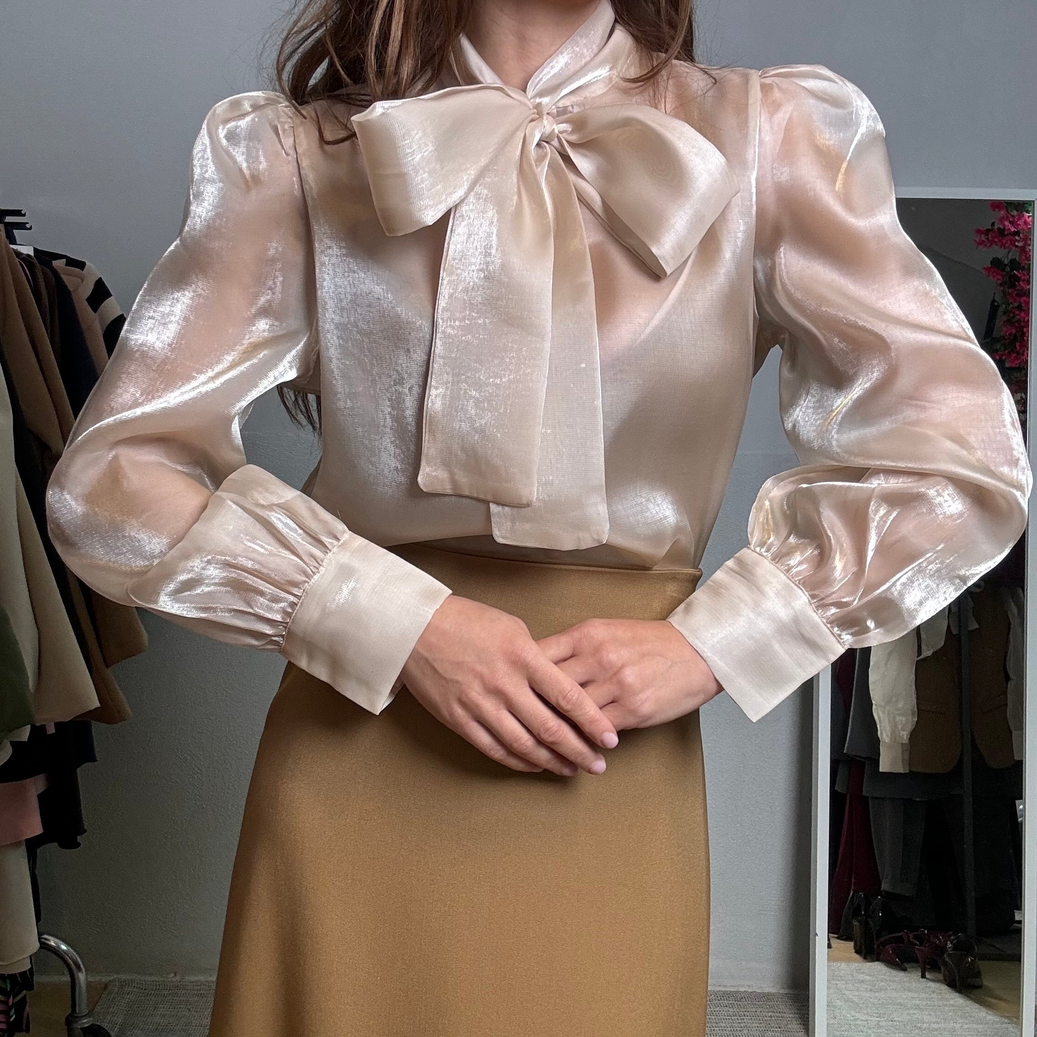 Camicia Organza beige