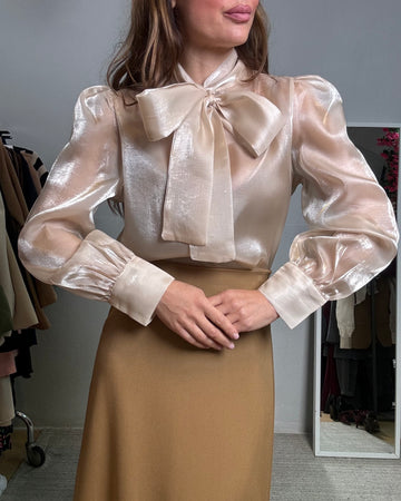 Camicia Organza beige