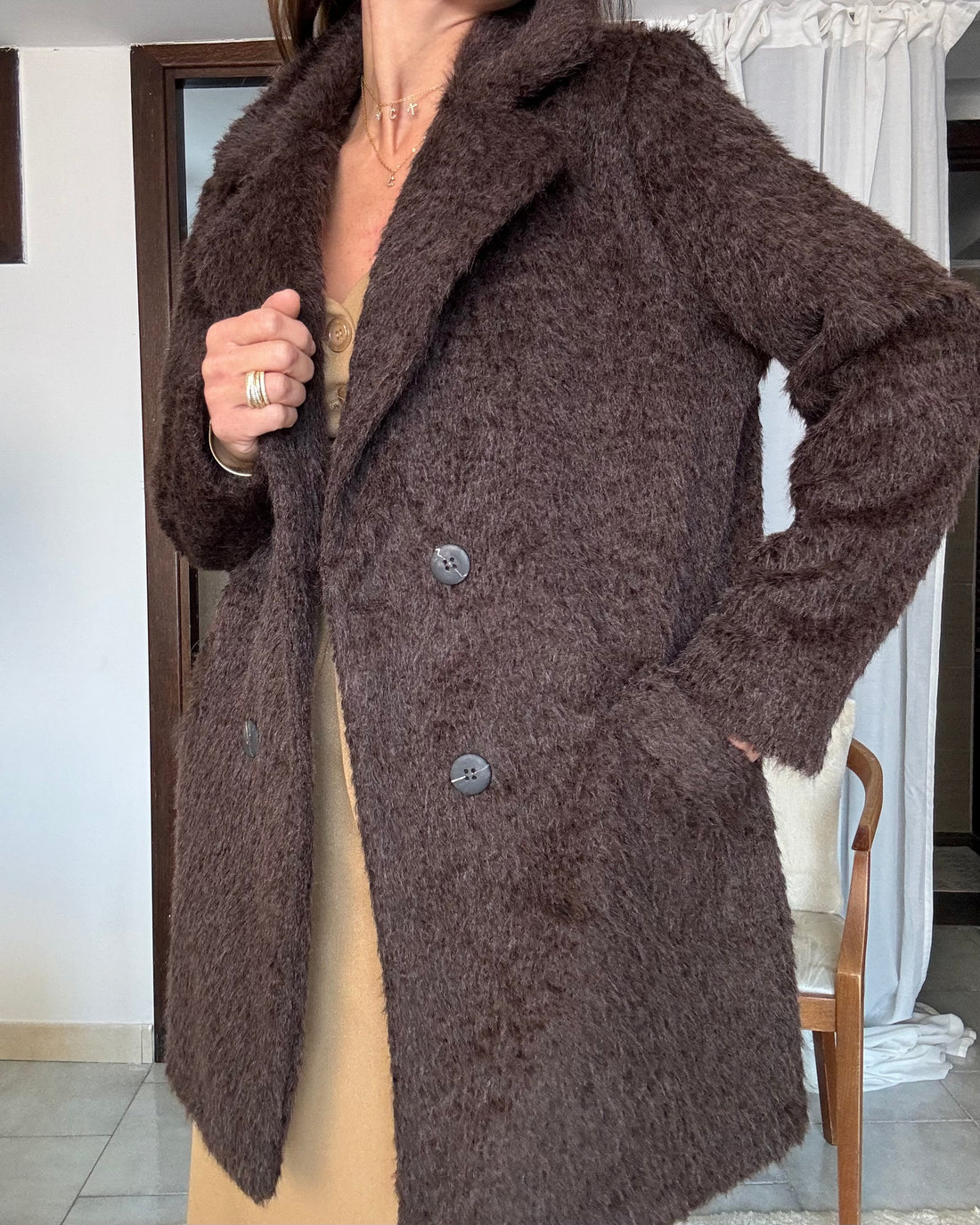 Cappotto Moro lana alpaca