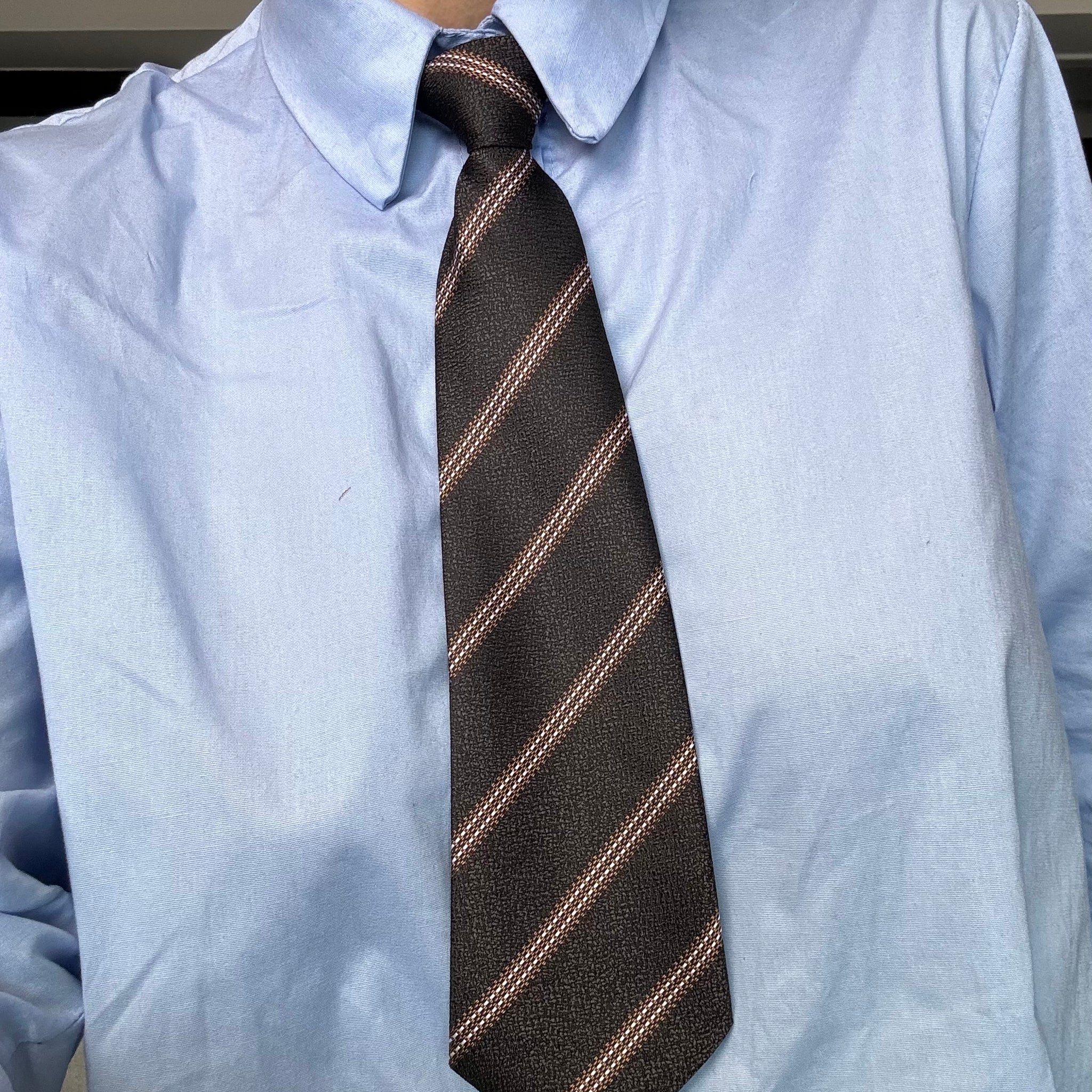 Cravatta finta fantasia con elastico regolabile