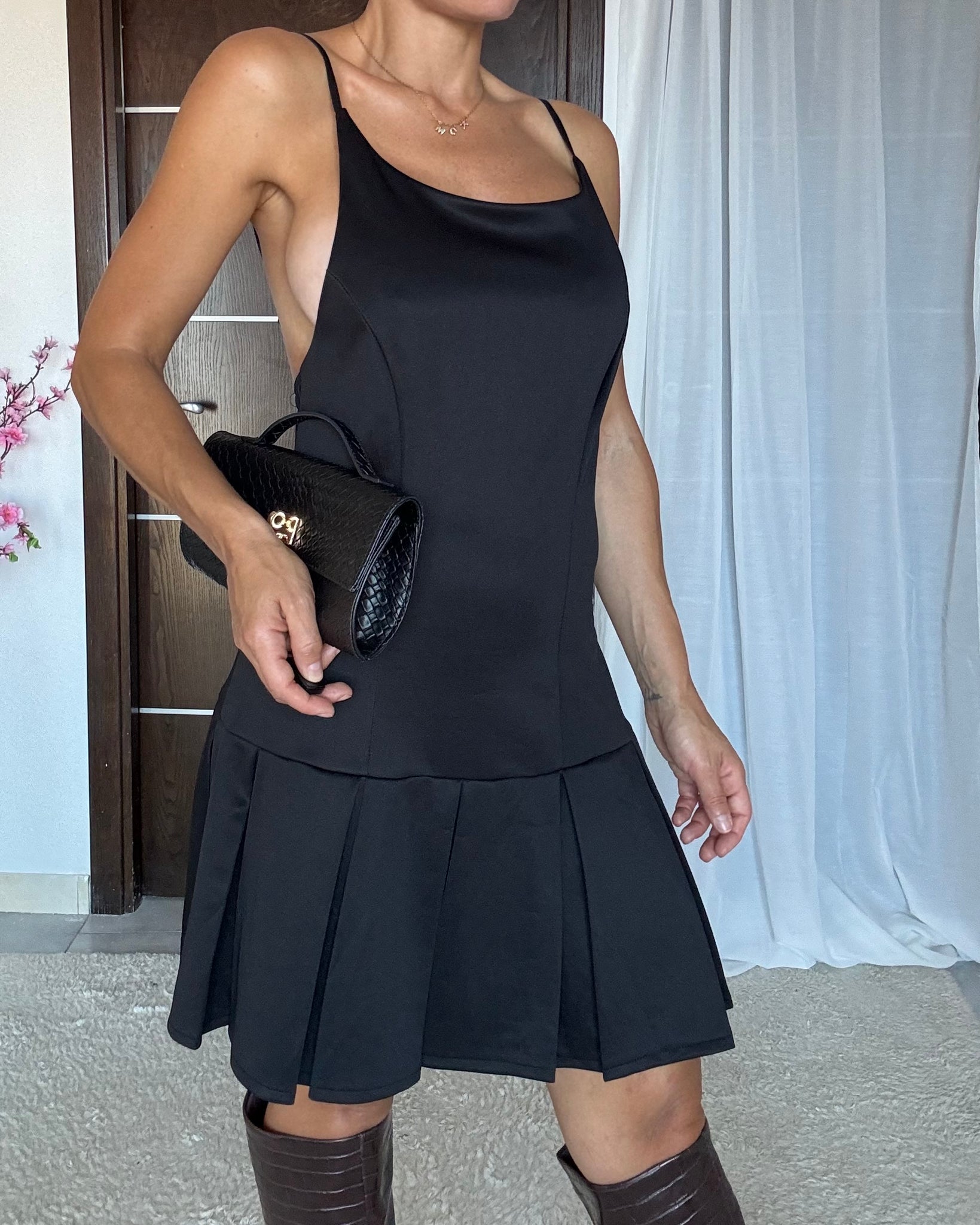 Abito scamiciata tessuto doppio autunnale