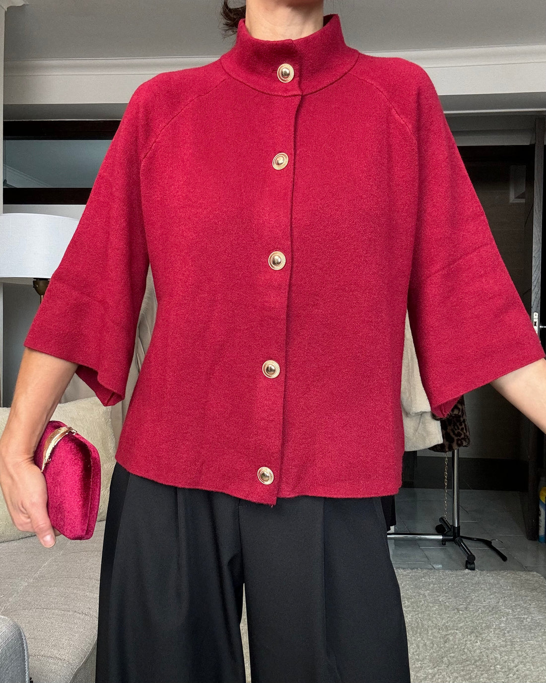 Pullover coreano Borgogna 