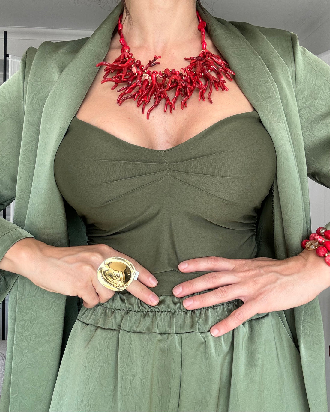 Collana corallo rosso