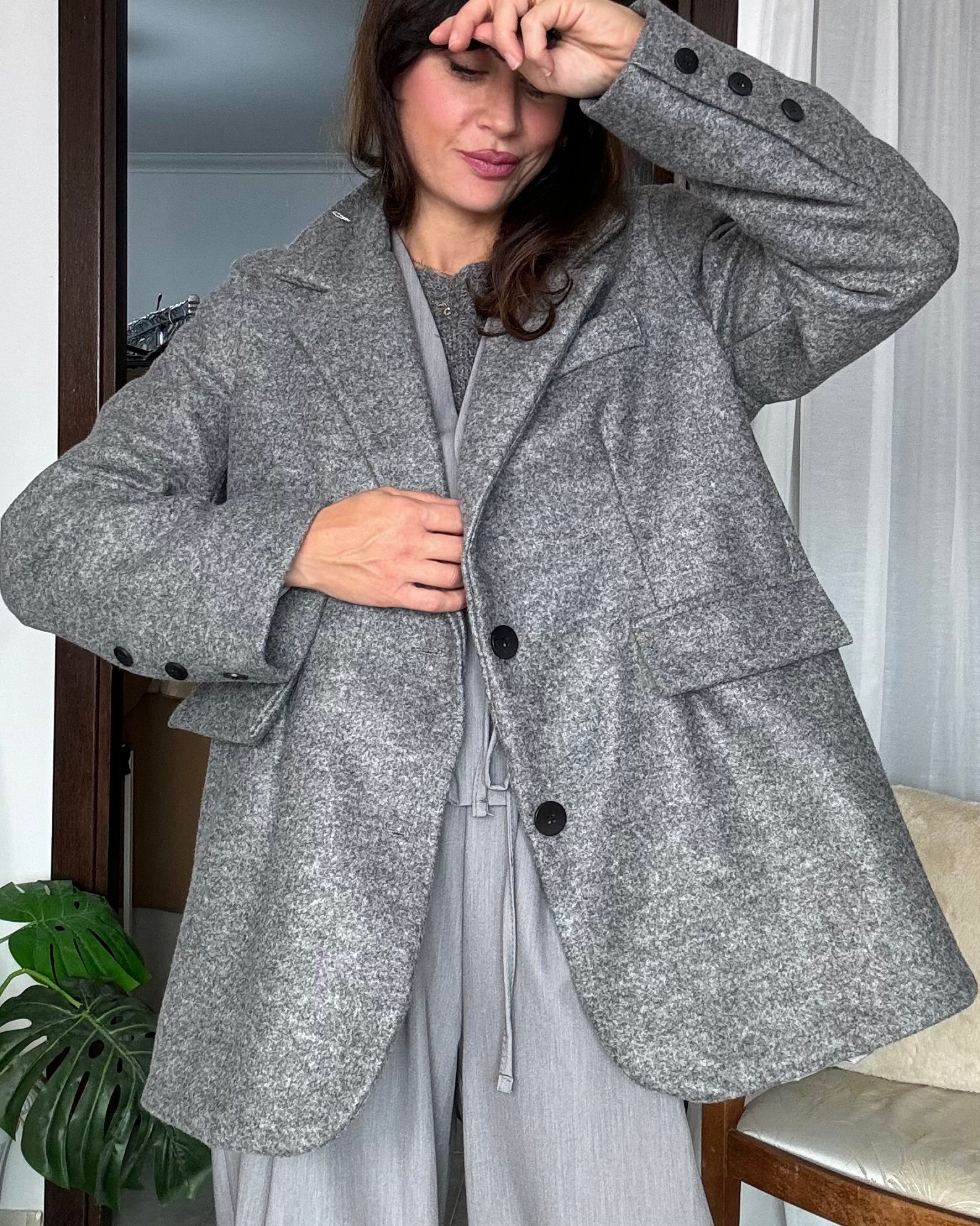Blazer cappottino grigio