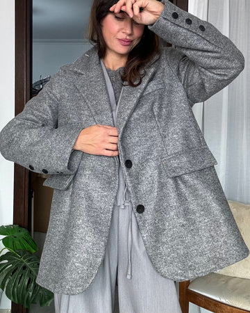 Blazer cappottino grigio