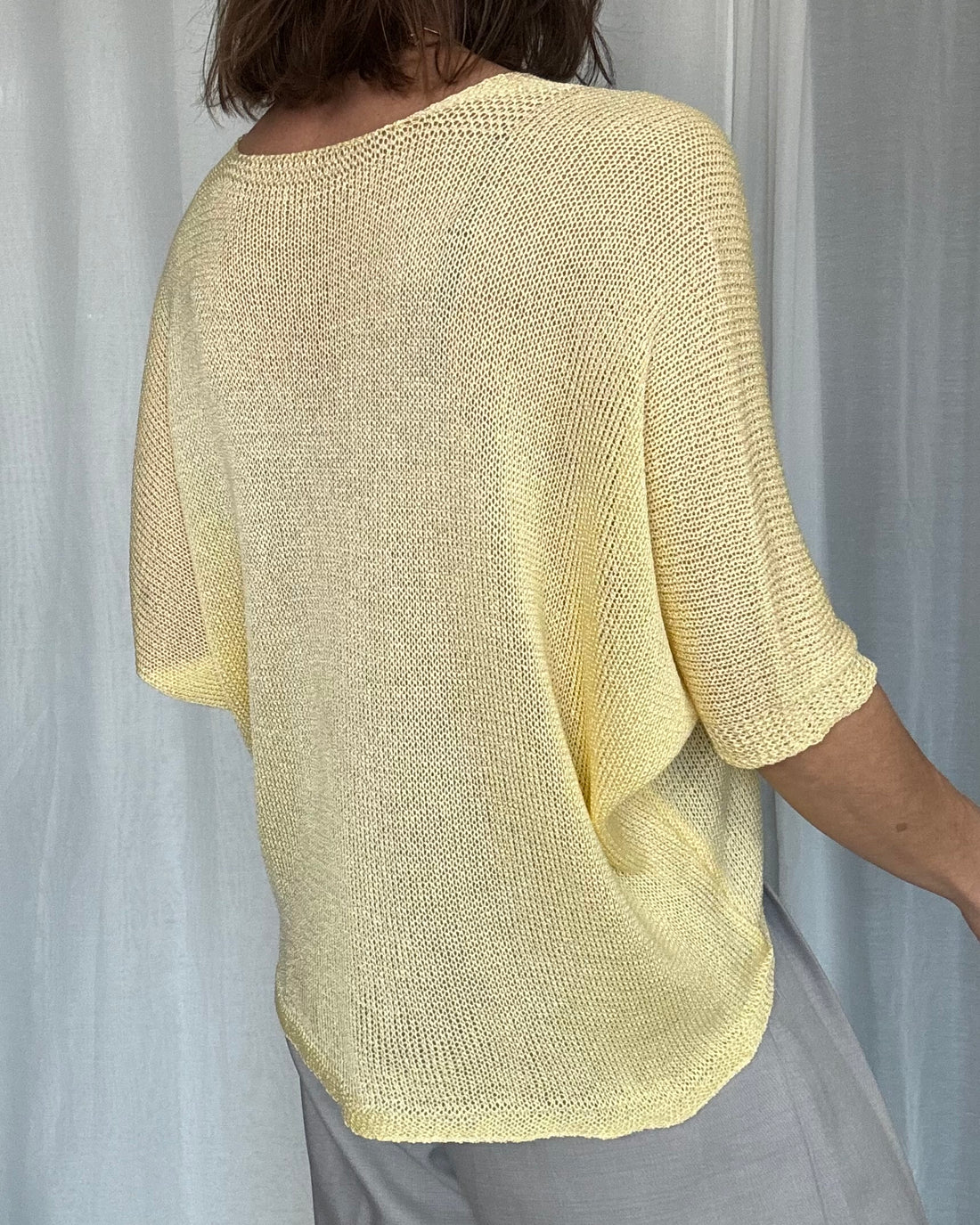 Cardigan primaverile giallo