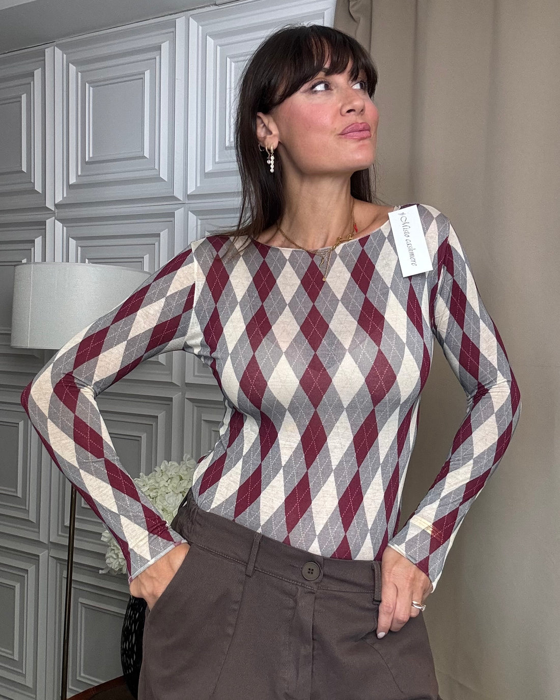 Maglia misto cachemire