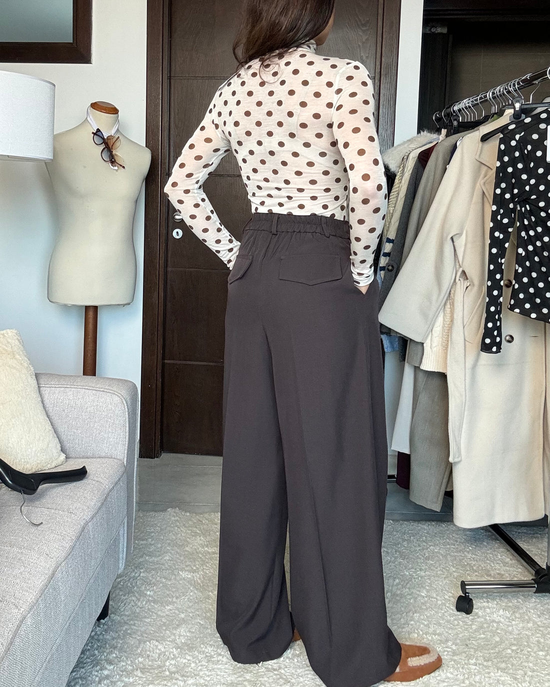 Pantalone classico  fit uomo marrone  bruciato