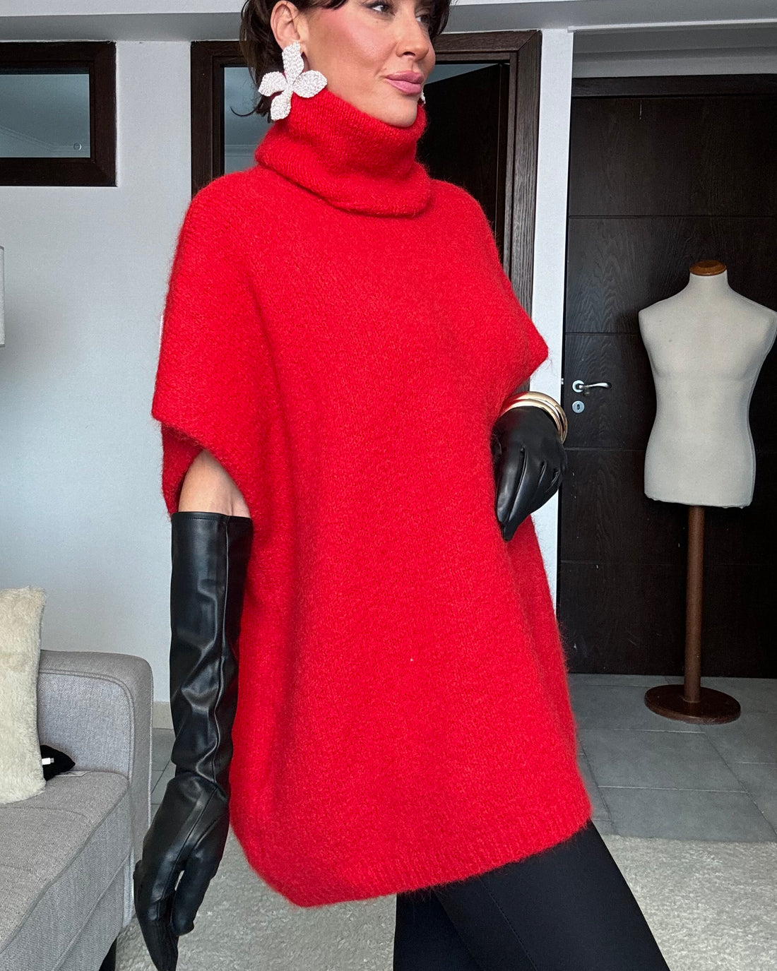 Pullover Red misto lana