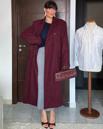 Cappotto Norimberga Borgogna