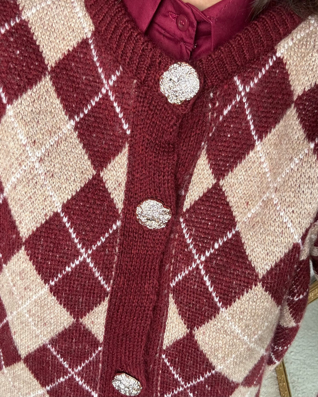 Cardigan Adria a rombi