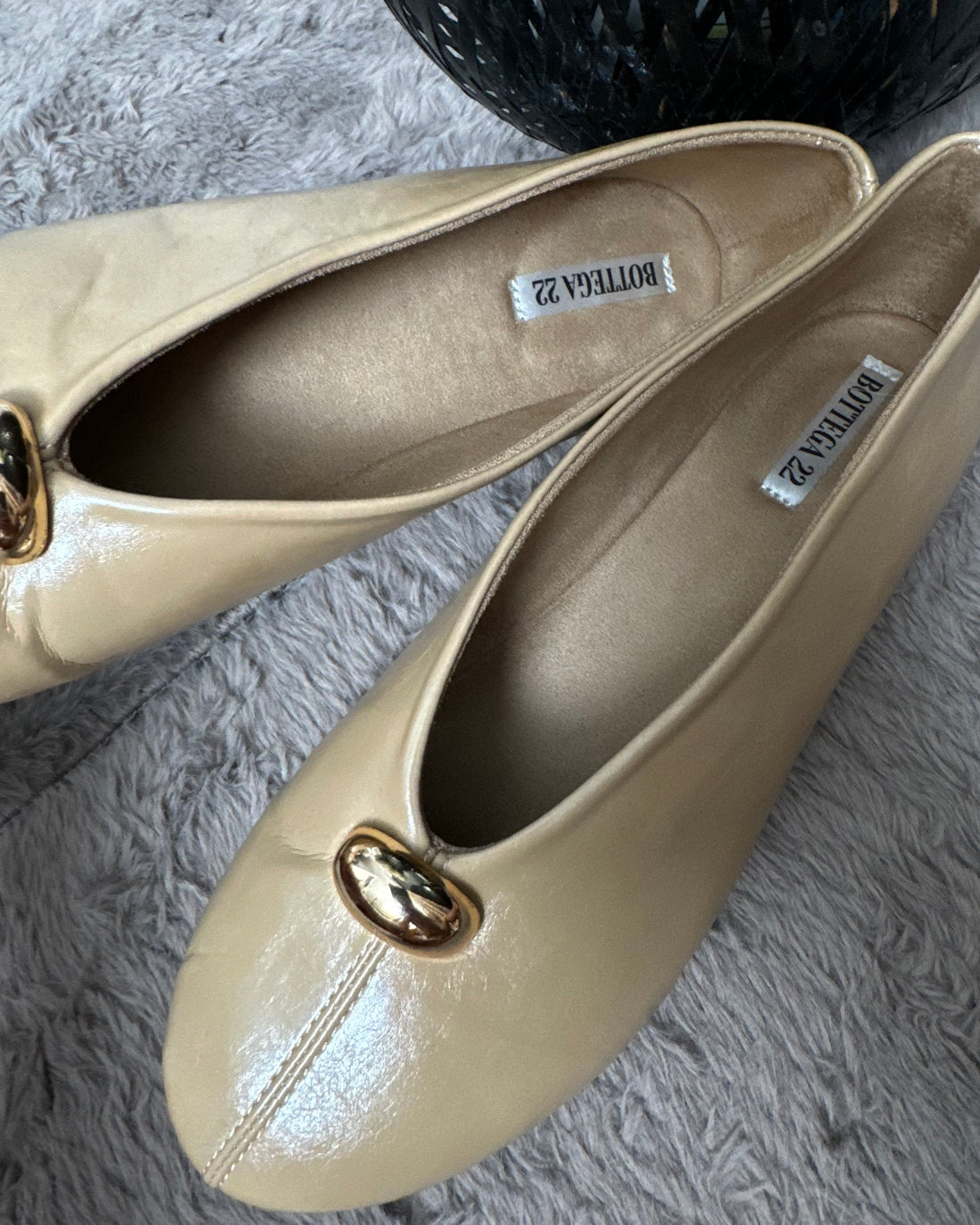 Ballerina “ bottega 22” burro/nude