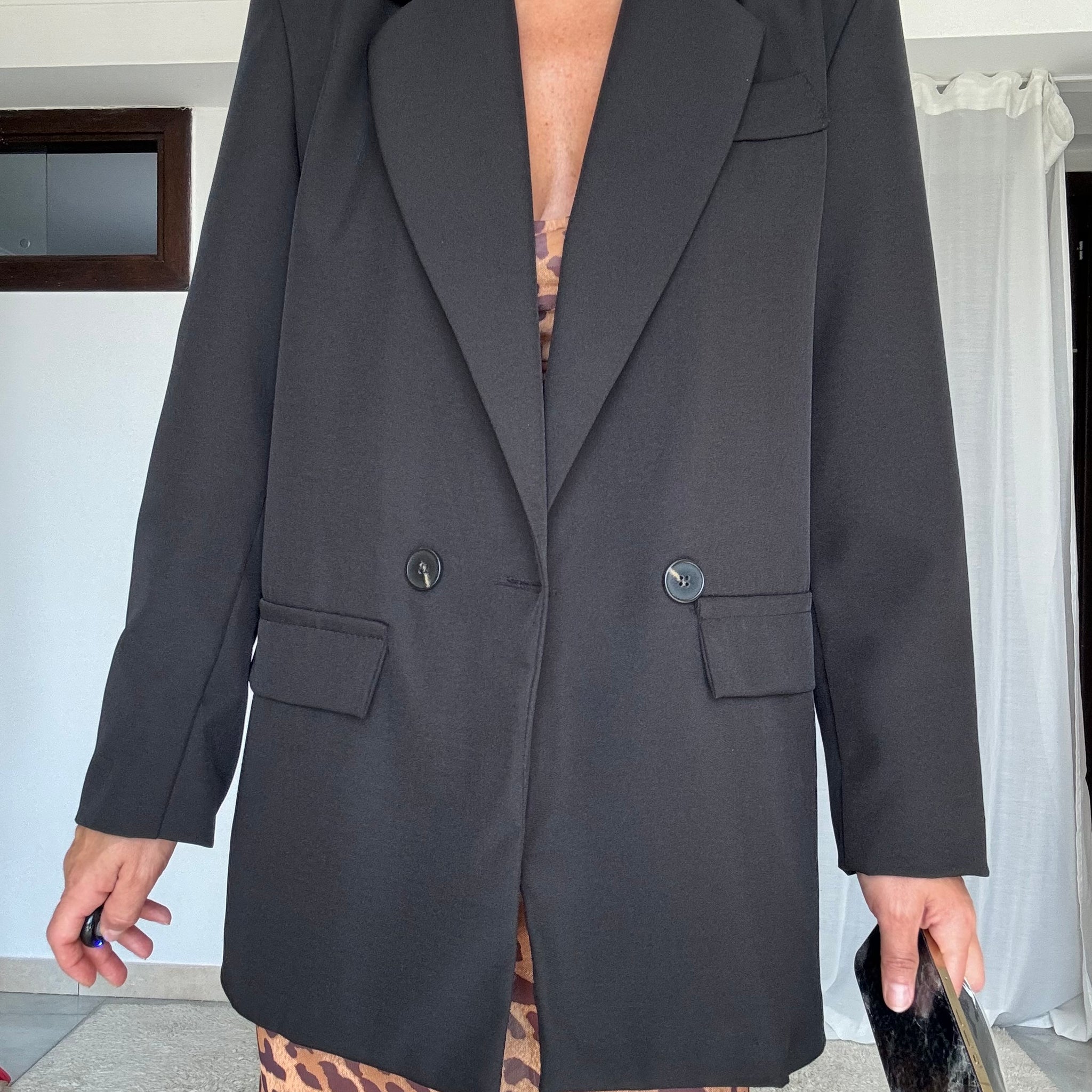 Blazer doppio petto nero