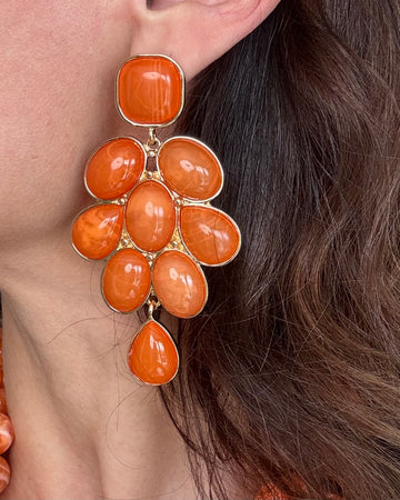 Orecchini pendenti orange