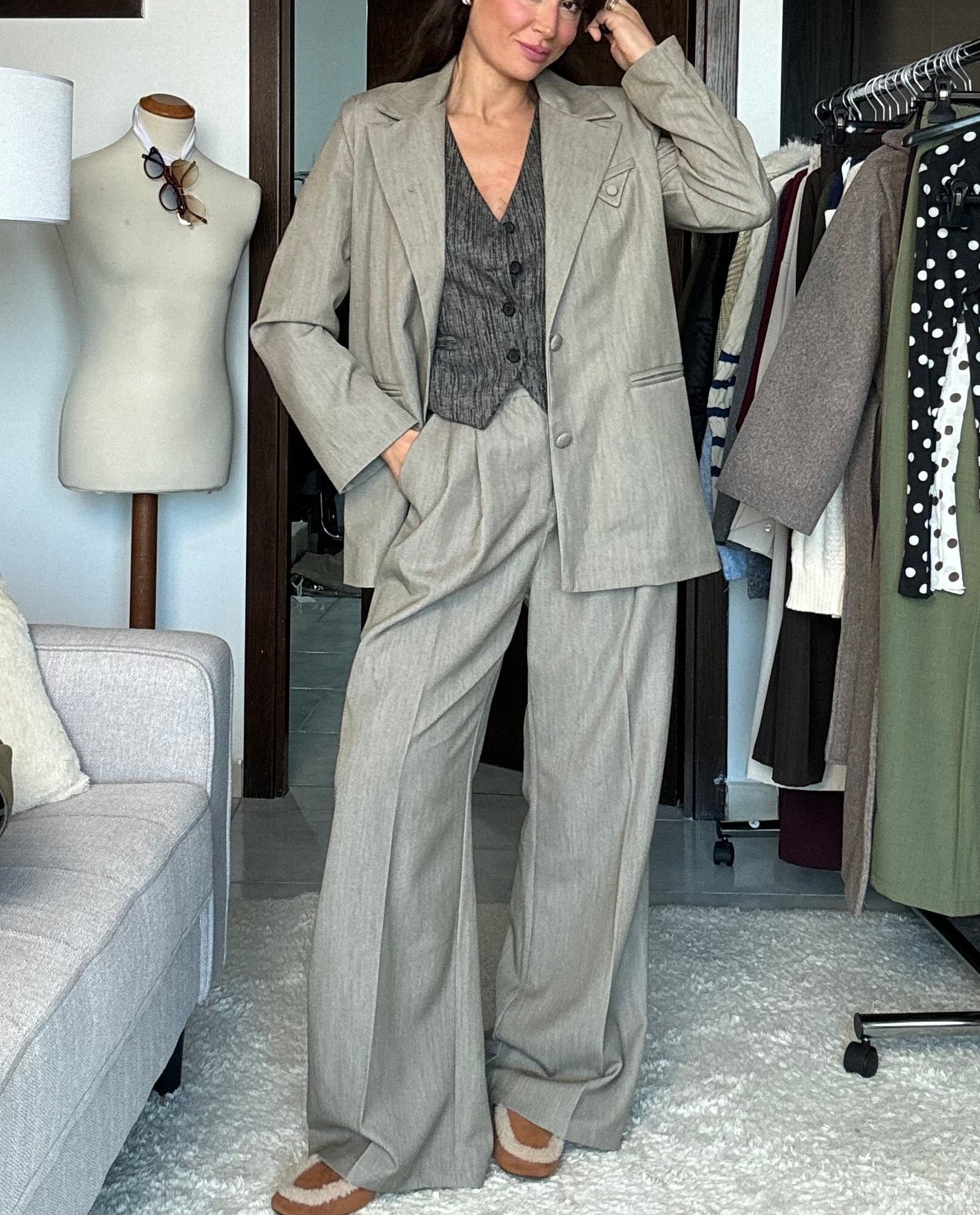 Tailleur Victoria taglio uomo fango