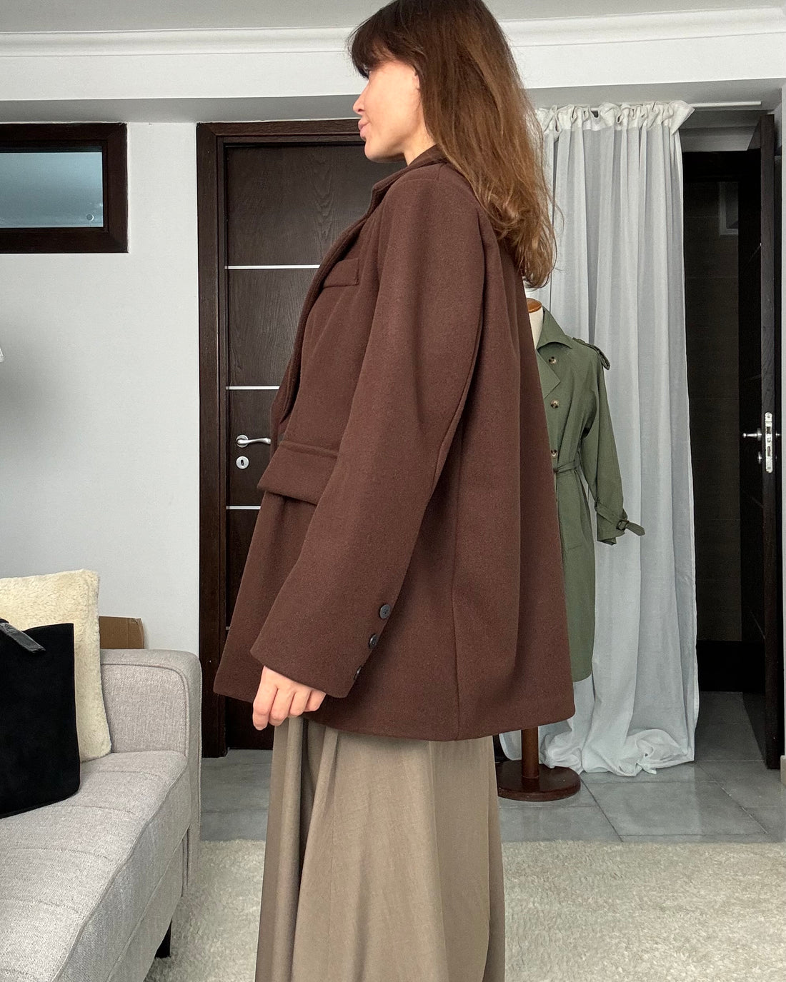 Blazer cappottino marrone