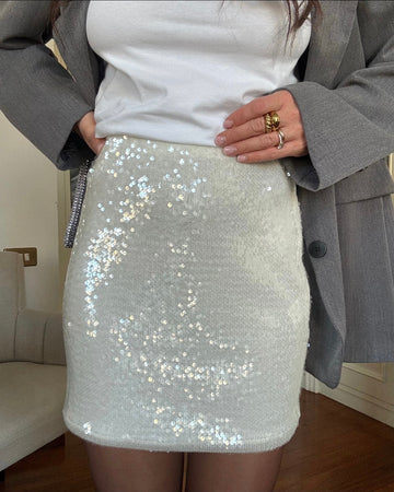 Gonna mini paillettes