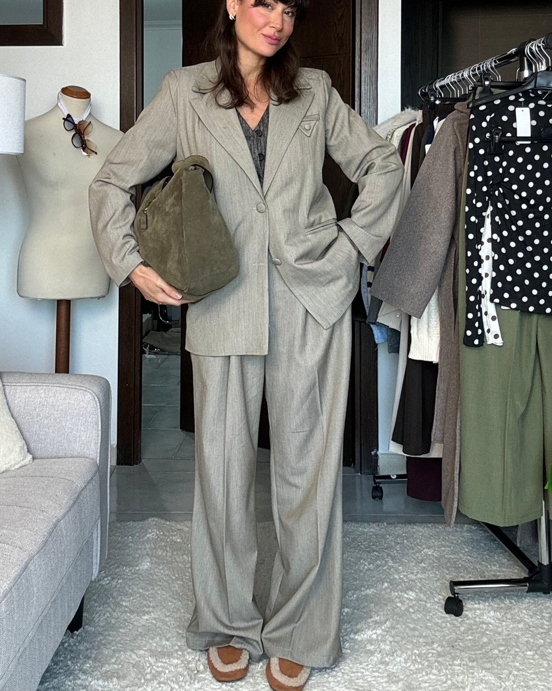 Tailleur Victoria taglio uomo fango