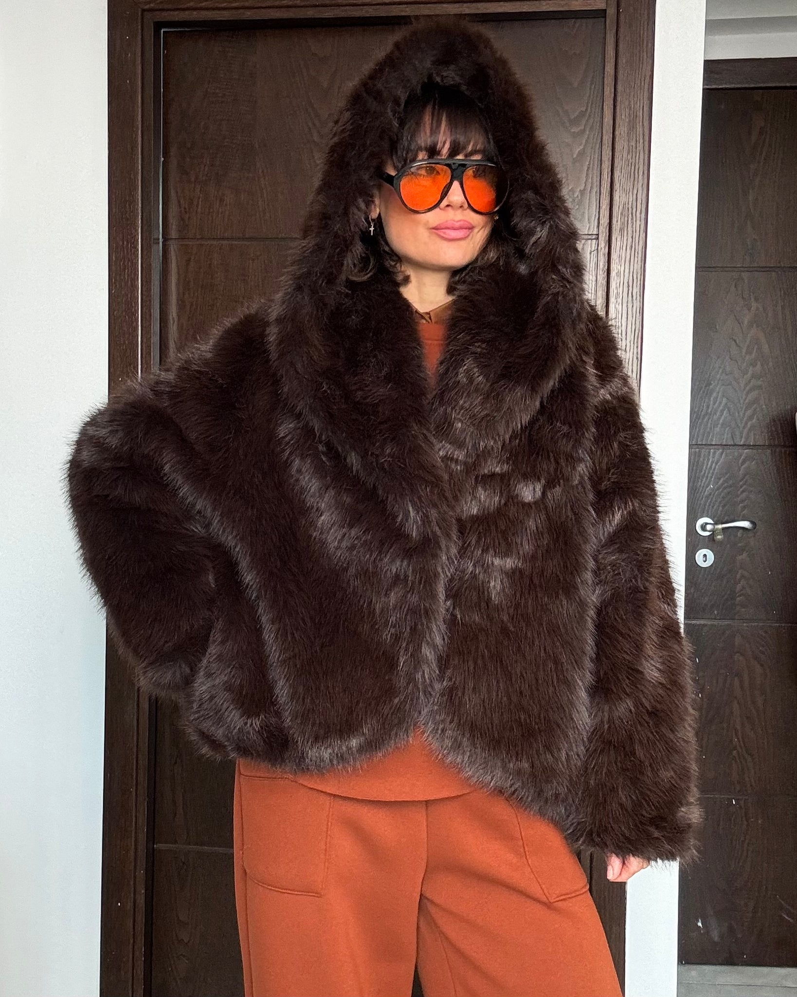 Eco pelliccia Saint Moritz moro