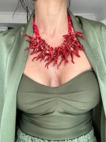 Collana corallo rosso