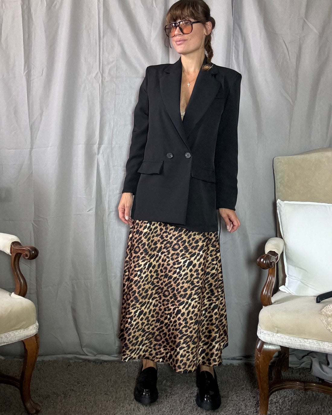 Blazer doppio petto nero