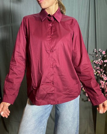 Camicia Borgogna 100% cotone